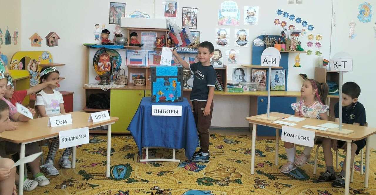 В детских садах продолжается активная просветительская работа среди будущих избирателей